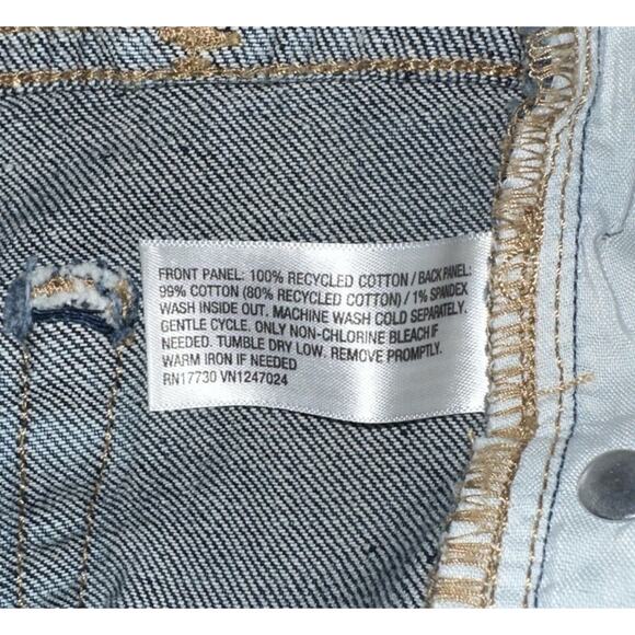 Wild Fable Easy Rigid Bootcut Jeans Women’s 00 Dark Wash Distressed Denim - Picture 6 of 6